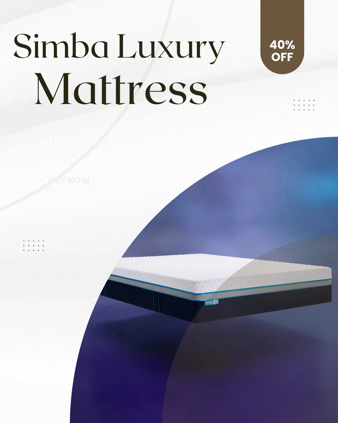 Simba Luxe Mattress, UK Super King 180 x 200 cm - RRP 1600£